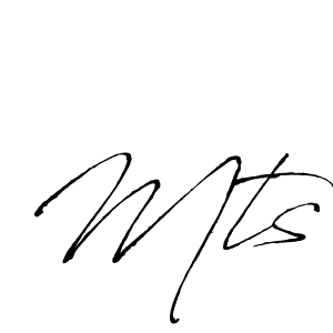 Make a beautiful signature design for name Mts. With this signature (Antro_Vectra) style, you can create a handwritten signature for free. Mts signature style 6 images and pictures png