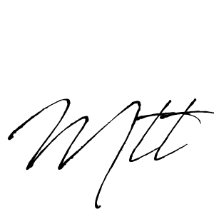 Use a signature maker to create a handwritten signature online. With this signature software, you can design (Antro_Vectra) your own signature for name Mtt. Mtt signature style 6 images and pictures png
