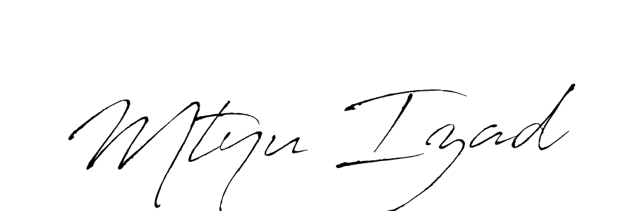 Mtyu Izad stylish signature style. Best Handwritten Sign (Antro_Vectra) for my name. Handwritten Signature Collection Ideas for my name Mtyu Izad. Mtyu Izad signature style 6 images and pictures png