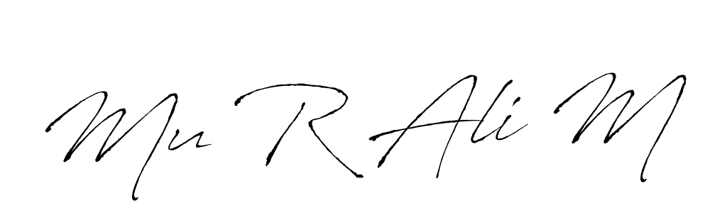 The best way (Antro_Vectra) to make a short signature is to pick only two or three words in your name. The name Mu R Ali M include a total of six letters. For converting this name. Mu R Ali M signature style 6 images and pictures png