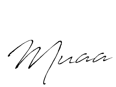 How to make Muaa signature? Antro_Vectra is a professional autograph style. Create handwritten signature for Muaa name. Muaa signature style 6 images and pictures png