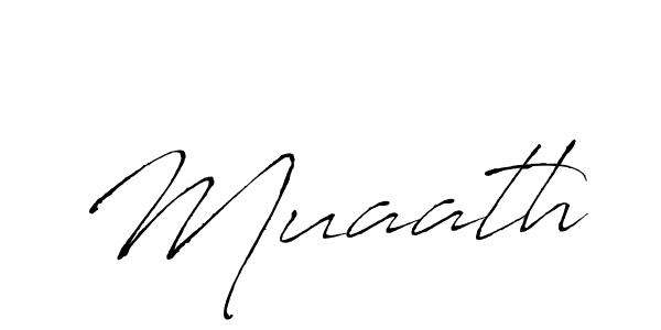 Muaath stylish signature style. Best Handwritten Sign (Antro_Vectra) for my name. Handwritten Signature Collection Ideas for my name Muaath. Muaath signature style 6 images and pictures png
