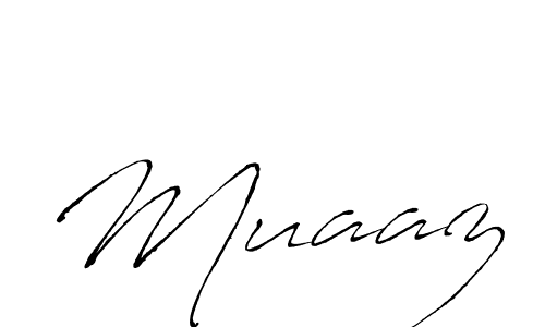 How to make Muaaz signature? Antro_Vectra is a professional autograph style. Create handwritten signature for Muaaz name. Muaaz signature style 6 images and pictures png