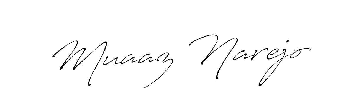 Also You can easily find your signature by using the search form. We will create Muaaz Narejo name handwritten signature images for you free of cost using Antro_Vectra sign style. Muaaz Narejo signature style 6 images and pictures png