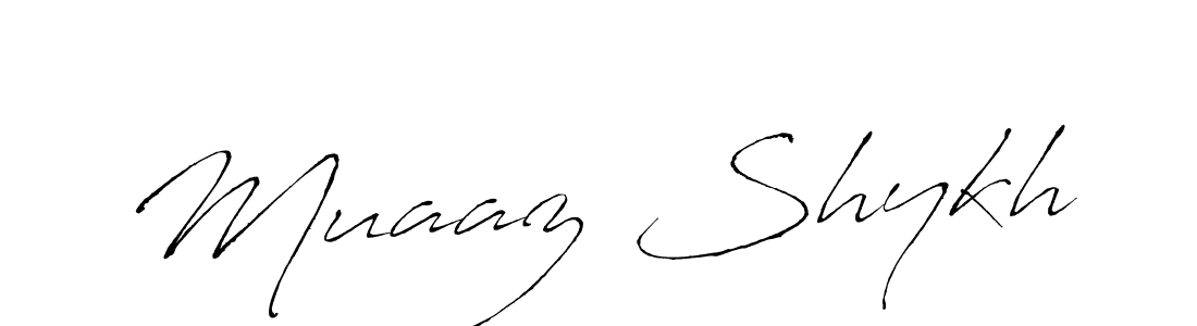 Use a signature maker to create a handwritten signature online. With this signature software, you can design (Antro_Vectra) your own signature for name Muaaz Shykh. Muaaz Shykh signature style 6 images and pictures png