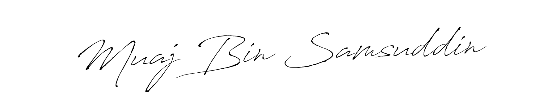 It looks lik you need a new signature style for name Muaj Bin Samsuddin. Design unique handwritten (Antro_Vectra) signature with our free signature maker in just a few clicks. Muaj Bin Samsuddin signature style 6 images and pictures png
