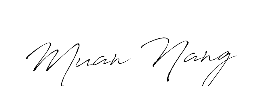 Muan Nang stylish signature style. Best Handwritten Sign (Antro_Vectra) for my name. Handwritten Signature Collection Ideas for my name Muan Nang. Muan Nang signature style 6 images and pictures png