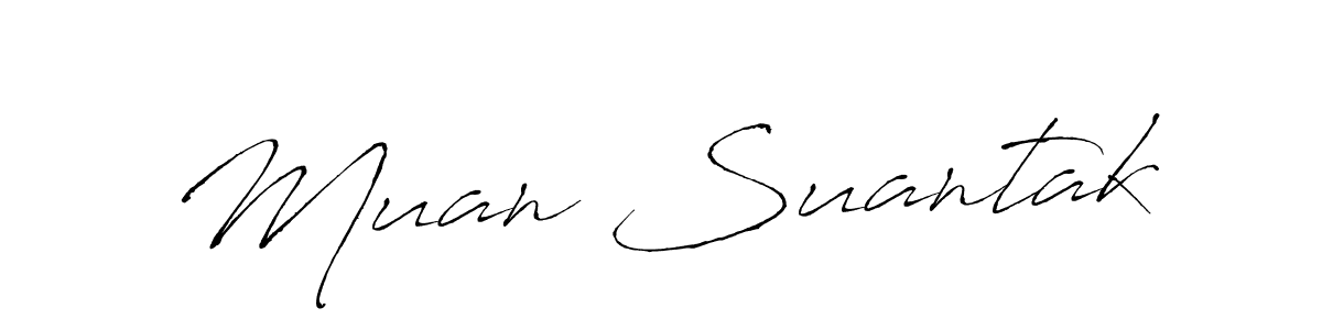 Also You can easily find your signature by using the search form. We will create Muan Suantak name handwritten signature images for you free of cost using Antro_Vectra sign style. Muan Suantak signature style 6 images and pictures png