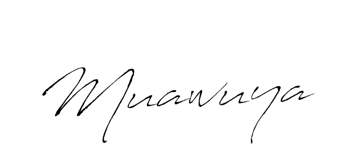 Use a signature maker to create a handwritten signature online. With this signature software, you can design (Antro_Vectra) your own signature for name Muawuya. Muawuya signature style 6 images and pictures png