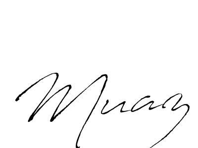 Design your own signature with our free online signature maker. With this signature software, you can create a handwritten (Antro_Vectra) signature for name Muaz. Muaz signature style 6 images and pictures png