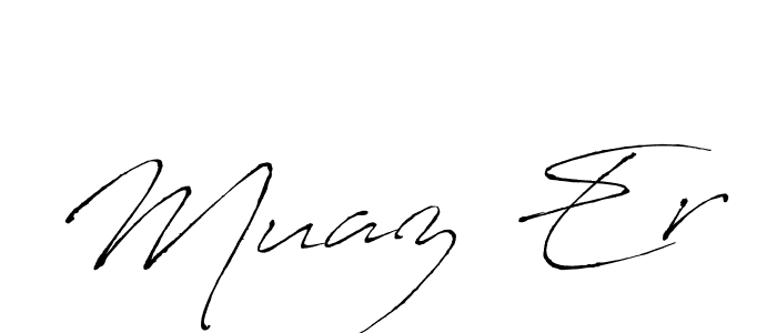 if you are searching for the best signature style for your name Muaz Er. so please give up your signature search. here we have designed multiple signature styles  using Antro_Vectra. Muaz Er signature style 6 images and pictures png