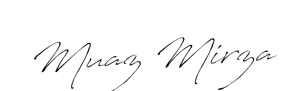 You should practise on your own different ways (Antro_Vectra) to write your name (Muaz Mirza) in signature. don't let someone else do it for you. Muaz Mirza signature style 6 images and pictures png