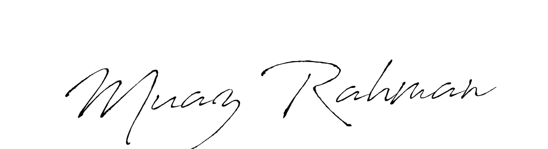Use a signature maker to create a handwritten signature online. With this signature software, you can design (Antro_Vectra) your own signature for name Muaz Rahman. Muaz Rahman signature style 6 images and pictures png