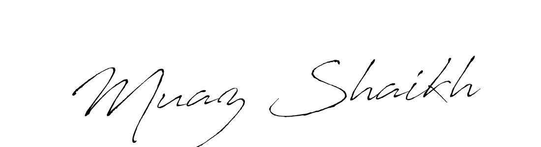 The best way (Antro_Vectra) to make a short signature is to pick only two or three words in your name. The name Muaz Shaikh include a total of six letters. For converting this name. Muaz Shaikh signature style 6 images and pictures png
