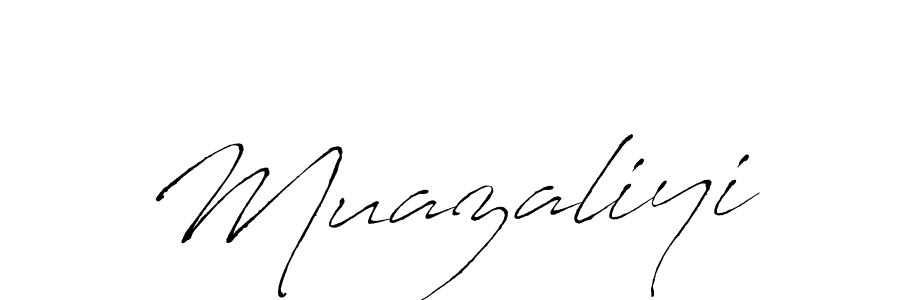 Design your own signature with our free online signature maker. With this signature software, you can create a handwritten (Antro_Vectra) signature for name Muazaliyi. Muazaliyi signature style 6 images and pictures png