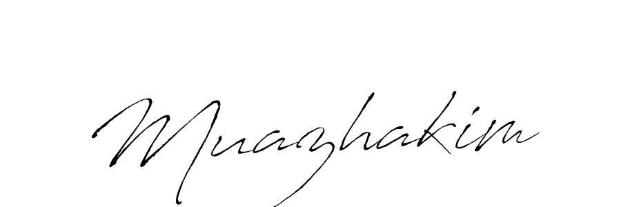 You should practise on your own different ways (Antro_Vectra) to write your name (Muazhakim) in signature. don't let someone else do it for you. Muazhakim signature style 6 images and pictures png