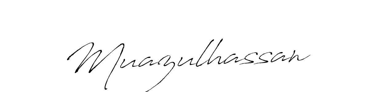 Muazulhassan stylish signature style. Best Handwritten Sign (Antro_Vectra) for my name. Handwritten Signature Collection Ideas for my name Muazulhassan. Muazulhassan signature style 6 images and pictures png