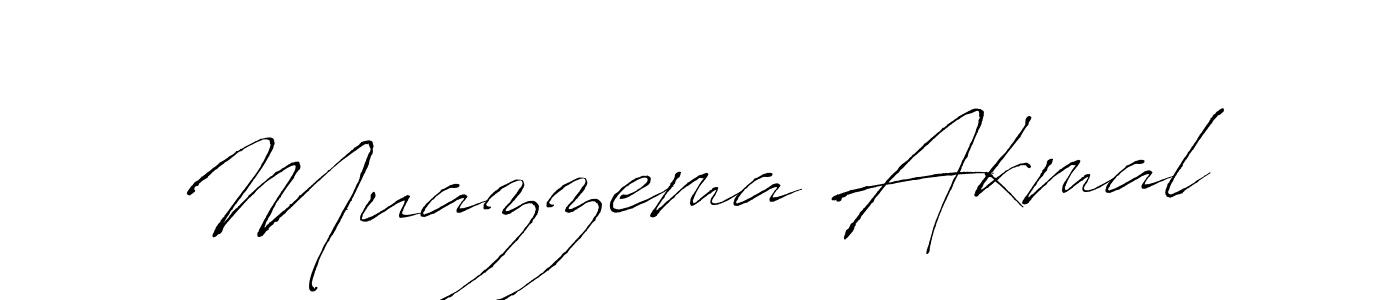 Also You can easily find your signature by using the search form. We will create Muazzema Akmal name handwritten signature images for you free of cost using Antro_Vectra sign style. Muazzema Akmal signature style 6 images and pictures png