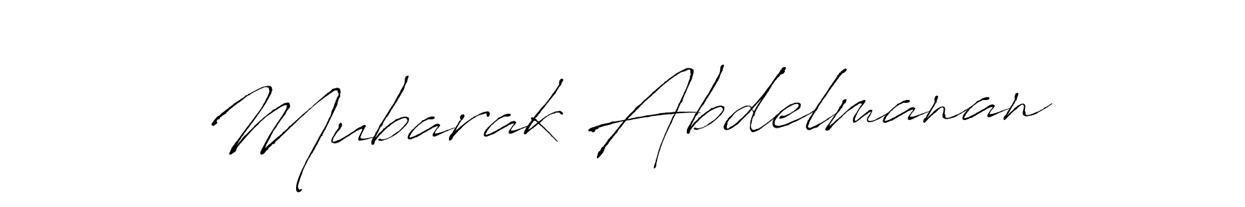 Make a beautiful signature design for name Mubarak Abdelmanan. With this signature (Antro_Vectra) style, you can create a handwritten signature for free. Mubarak Abdelmanan signature style 6 images and pictures png
