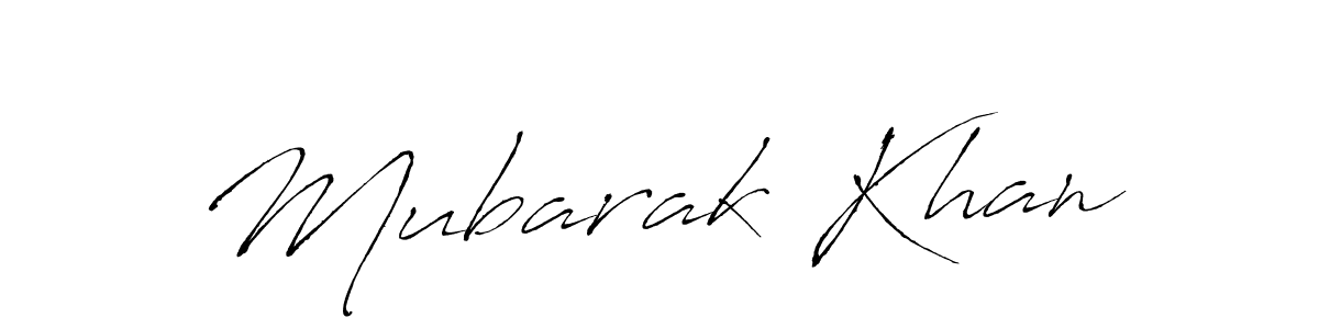 Create a beautiful signature design for name Mubarak Khan. With this signature (Antro_Vectra) fonts, you can make a handwritten signature for free. Mubarak Khan signature style 6 images and pictures png