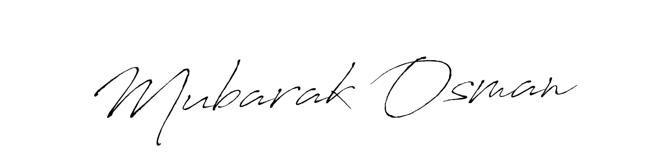 Mubarak Osman stylish signature style. Best Handwritten Sign (Antro_Vectra) for my name. Handwritten Signature Collection Ideas for my name Mubarak Osman. Mubarak Osman signature style 6 images and pictures png