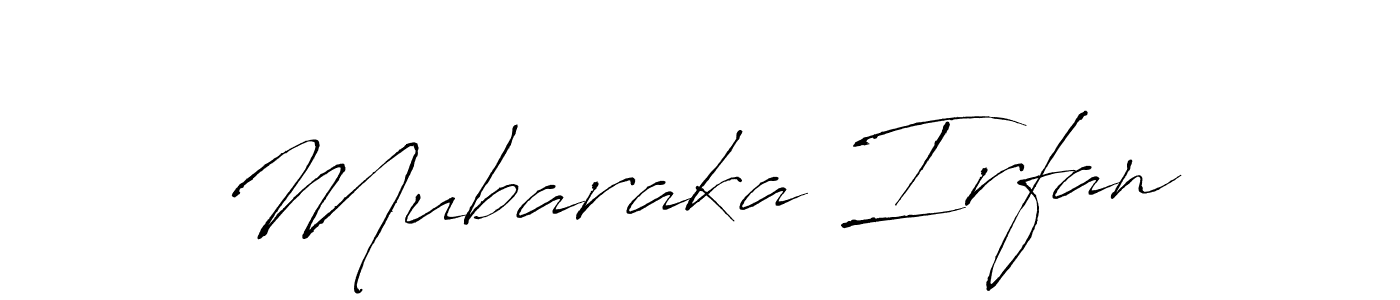 Similarly Antro_Vectra is the best handwritten signature design. Signature creator online .You can use it as an online autograph creator for name Mubaraka Irfan. Mubaraka Irfan signature style 6 images and pictures png