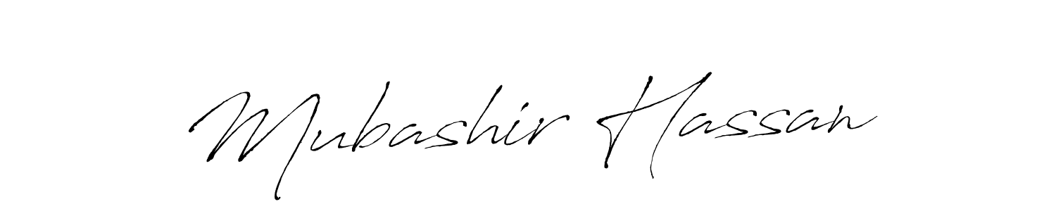 Design your own signature with our free online signature maker. With this signature software, you can create a handwritten (Antro_Vectra) signature for name Mubashir Hassan. Mubashir Hassan signature style 6 images and pictures png