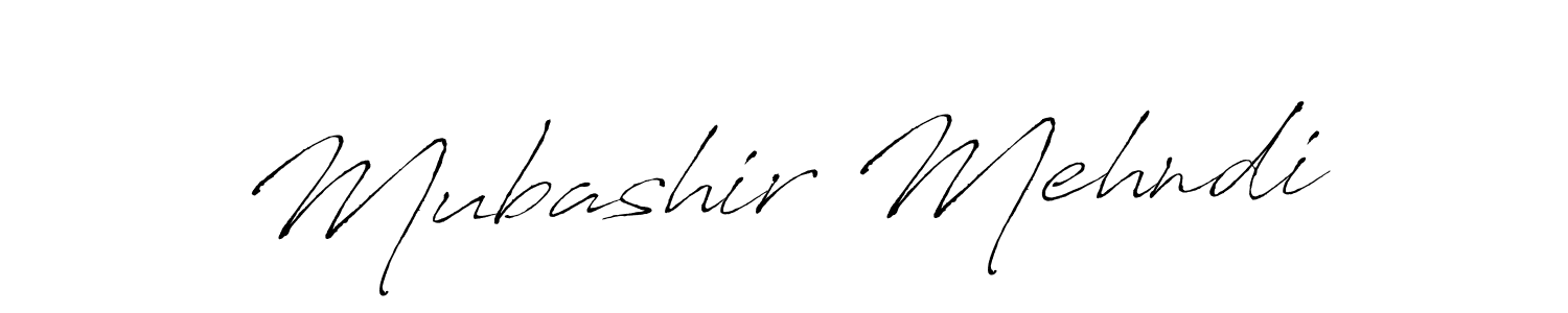 Make a beautiful signature design for name Mubashir Mehndi. With this signature (Antro_Vectra) style, you can create a handwritten signature for free. Mubashir Mehndi signature style 6 images and pictures png