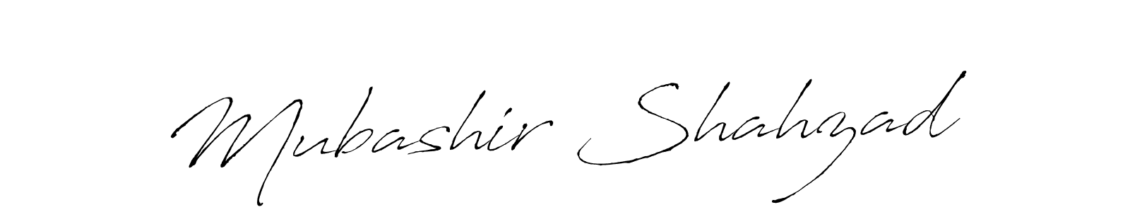 Create a beautiful signature design for name Mubashir Shahzad. With this signature (Antro_Vectra) fonts, you can make a handwritten signature for free. Mubashir Shahzad signature style 6 images and pictures png