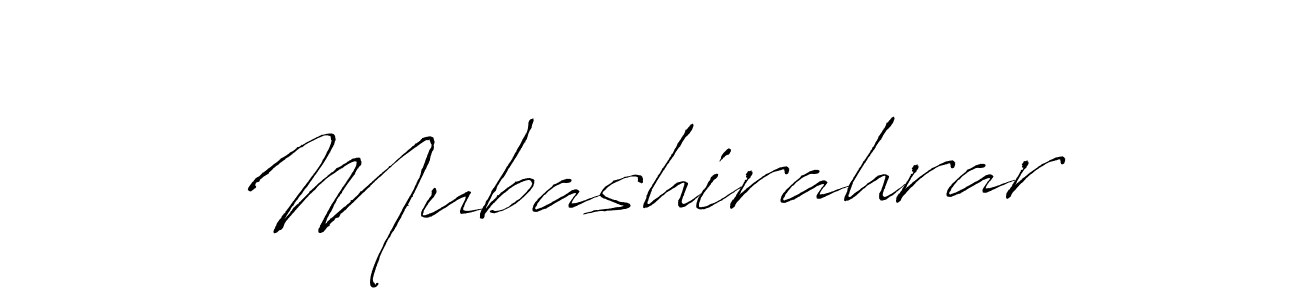 Create a beautiful signature design for name Mubashirahrar. With this signature (Antro_Vectra) fonts, you can make a handwritten signature for free. Mubashirahrar signature style 6 images and pictures png