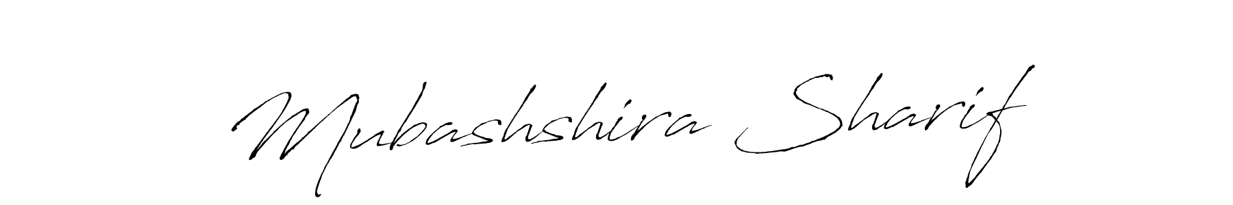 Design your own signature with our free online signature maker. With this signature software, you can create a handwritten (Antro_Vectra) signature for name Mubashshira Sharif. Mubashshira Sharif signature style 6 images and pictures png