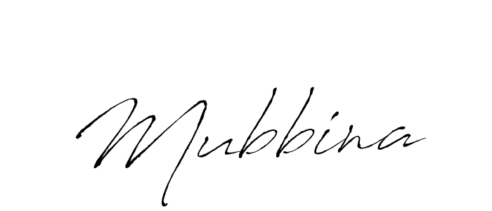 Mubbina stylish signature style. Best Handwritten Sign (Antro_Vectra) for my name. Handwritten Signature Collection Ideas for my name Mubbina. Mubbina signature style 6 images and pictures png
