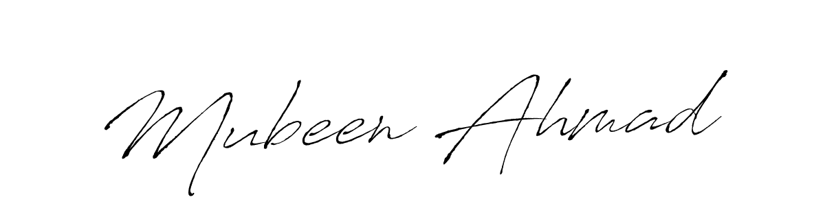 How to make Mubeen Ahmad signature? Antro_Vectra is a professional autograph style. Create handwritten signature for Mubeen Ahmad name. Mubeen Ahmad signature style 6 images and pictures png