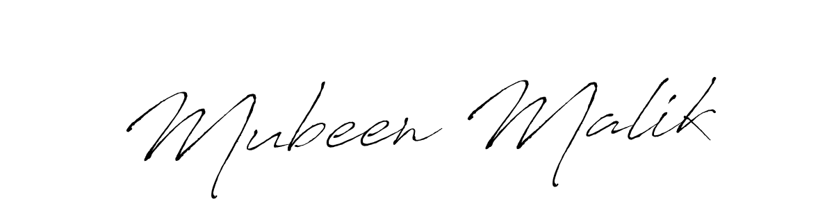 Design your own signature with our free online signature maker. With this signature software, you can create a handwritten (Antro_Vectra) signature for name Mubeen Malik. Mubeen Malik signature style 6 images and pictures png