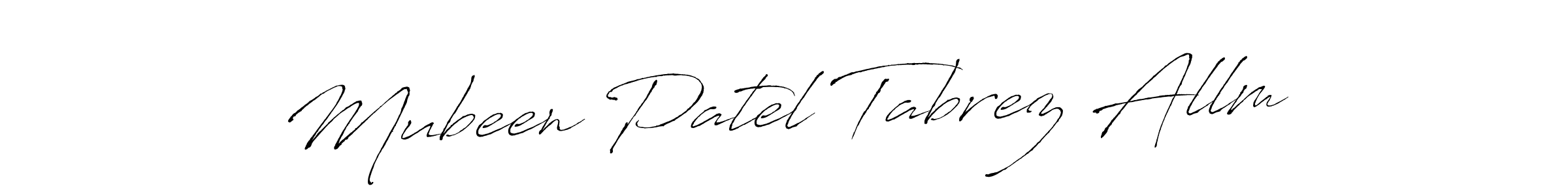 Make a beautiful signature design for name Mubeen Patel Tabrez Allm. Use this online signature maker to create a handwritten signature for free. Mubeen Patel Tabrez Allm signature style 6 images and pictures png