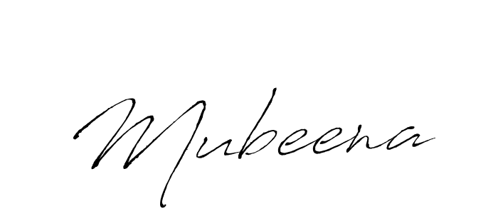 Create a beautiful signature design for name Mubeena. With this signature (Antro_Vectra) fonts, you can make a handwritten signature for free. Mubeena signature style 6 images and pictures png