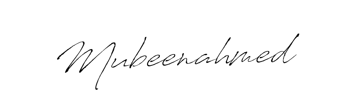 Use a signature maker to create a handwritten signature online. With this signature software, you can design (Antro_Vectra) your own signature for name Mubeenahmed. Mubeenahmed signature style 6 images and pictures png