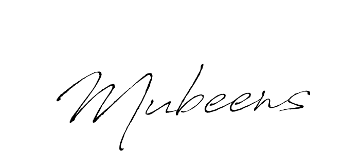 Create a beautiful signature design for name Mubeens. With this signature (Antro_Vectra) fonts, you can make a handwritten signature for free. Mubeens signature style 6 images and pictures png