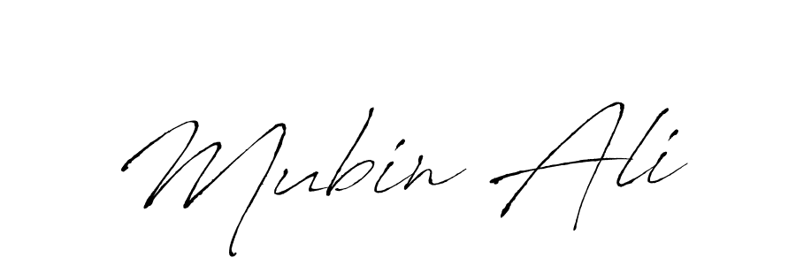 How to make Mubin Ali name signature. Use Antro_Vectra style for creating short signs online. This is the latest handwritten sign. Mubin Ali signature style 6 images and pictures png