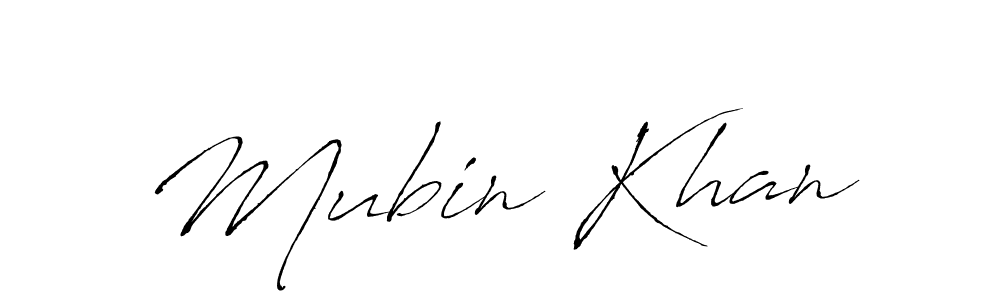 Mubin Khan stylish signature style. Best Handwritten Sign (Antro_Vectra) for my name. Handwritten Signature Collection Ideas for my name Mubin Khan. Mubin Khan signature style 6 images and pictures png