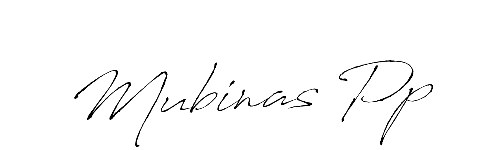 How to make Mubinas Pp name signature. Use Antro_Vectra style for creating short signs online. This is the latest handwritten sign. Mubinas Pp signature style 6 images and pictures png