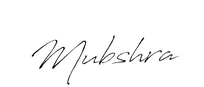 Make a beautiful signature design for name Mubshra. With this signature (Antro_Vectra) style, you can create a handwritten signature for free. Mubshra signature style 6 images and pictures png
