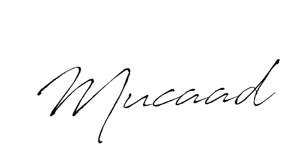 Use a signature maker to create a handwritten signature online. With this signature software, you can design (Antro_Vectra) your own signature for name Mucaad. Mucaad signature style 6 images and pictures png
