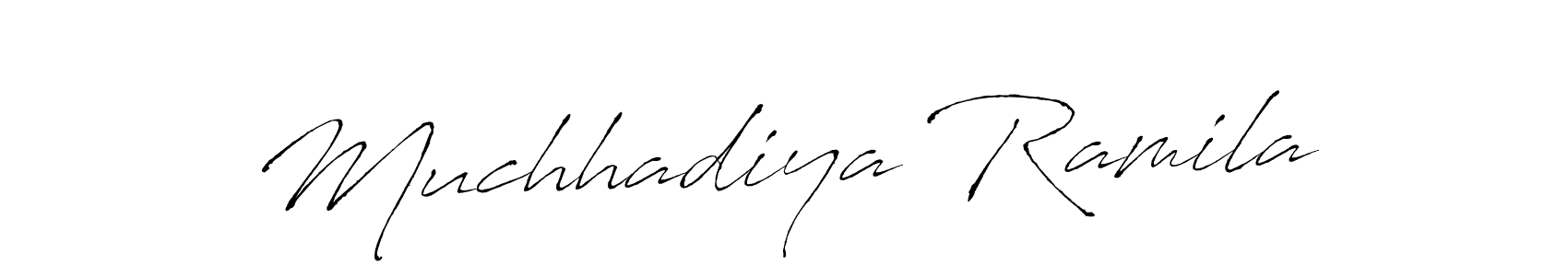 Make a beautiful signature design for name Muchhadiya Ramila. Use this online signature maker to create a handwritten signature for free. Muchhadiya Ramila signature style 6 images and pictures png