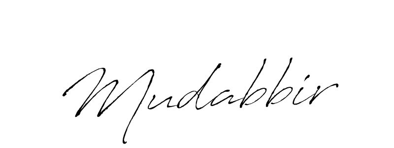 Also we have Mudabbir name is the best signature style. Create professional handwritten signature collection using Antro_Vectra autograph style. Mudabbir signature style 6 images and pictures png