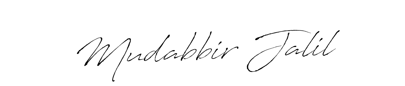 You should practise on your own different ways (Antro_Vectra) to write your name (Mudabbir Jalil) in signature. don't let someone else do it for you. Mudabbir Jalil signature style 6 images and pictures png