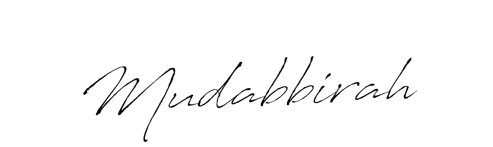 Antro_Vectra is a professional signature style that is perfect for those who want to add a touch of class to their signature. It is also a great choice for those who want to make their signature more unique. Get Mudabbirah name to fancy signature for free. Mudabbirah signature style 6 images and pictures png