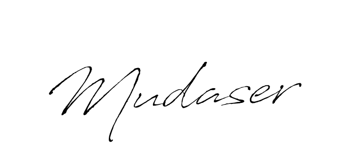 Make a beautiful signature design for name Mudaser. With this signature (Antro_Vectra) style, you can create a handwritten signature for free. Mudaser signature style 6 images and pictures png