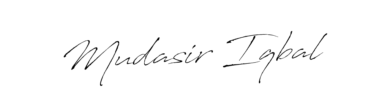 You should practise on your own different ways (Antro_Vectra) to write your name (Mudasir Iqbal) in signature. don't let someone else do it for you. Mudasir Iqbal signature style 6 images and pictures png