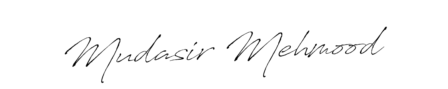 Create a beautiful signature design for name Mudasir Mehmood. With this signature (Antro_Vectra) fonts, you can make a handwritten signature for free. Mudasir Mehmood signature style 6 images and pictures png